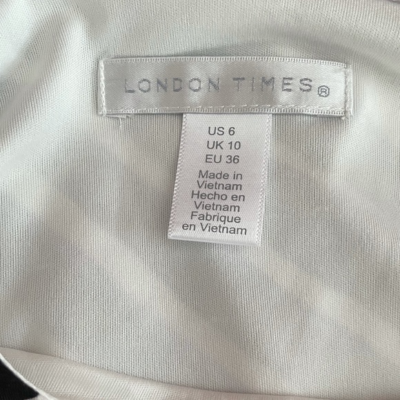 💥NWT💥London Times Techno Stripe Sheath Dress - Picture 7 of 7